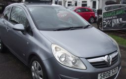 VAUXHALL CORSA 1.4 CLUB- 3DR AUTOMATIC, METALLIC SILVER, 2008 MODEL, AIR CONDITION, AIR BAGS, CD RADIO, POWER STEERING, ALARM, CENTRAL LOCKING SYSTEM,IUMMOBILIZER. EXCELLENT CONDITION FOR THE YEAR OF THE CAR.