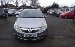 VAUXHALL CORSA 1.4 CLUB- 3DR AUTOMATIC, METALLIC SILVER, 2008 MODEL, AIR CONDITION, AIR BAGS, CD RADIO, POWER STEERING, ALARM, CENTRAL LOCKING SYSTEM,IUMMOBILIZER. EXCELLENT CONDITION FOR THE YEAR OF THE CAR.